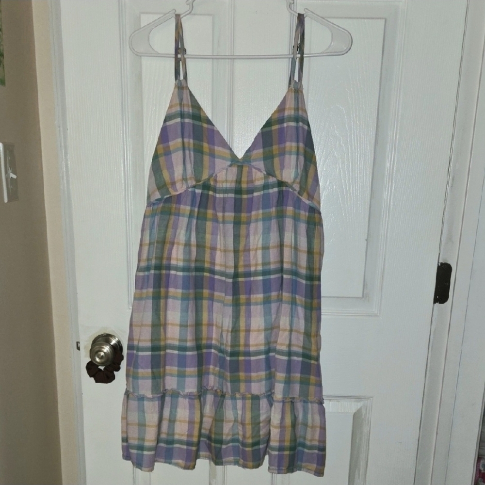 Wild Fable Multicolor Plaid Mini Dress